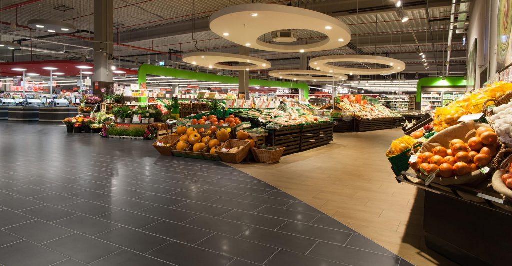Rüttelboden Supermarkt Topgres Fliesengroßhandel