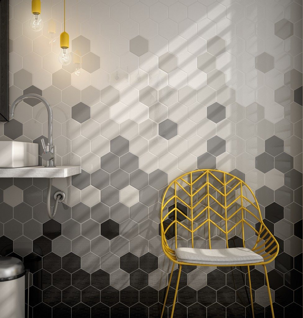 Sechseckfliesen für beeindruckende Wanddesigns