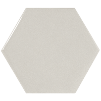 Hexagon Fliesen in hellgrau