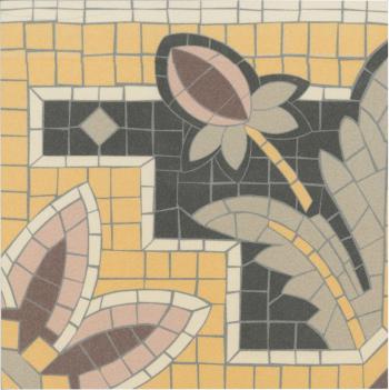 Barvita Octavie Ligne, 15x15cm – Verlegt in gelbem Muster
