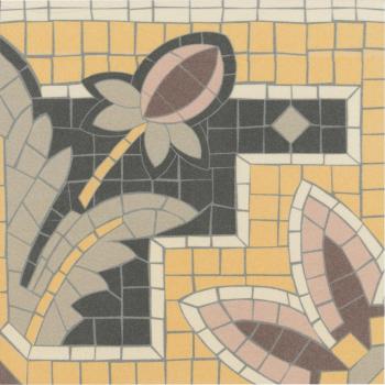 Barvita Octavie Ligne B, 15x15cm – Verlegt in gelbem Muster