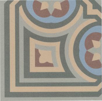 Produktbild der Barvita "Dekor Ralf" 15x15cm Fliese mit Muster.
